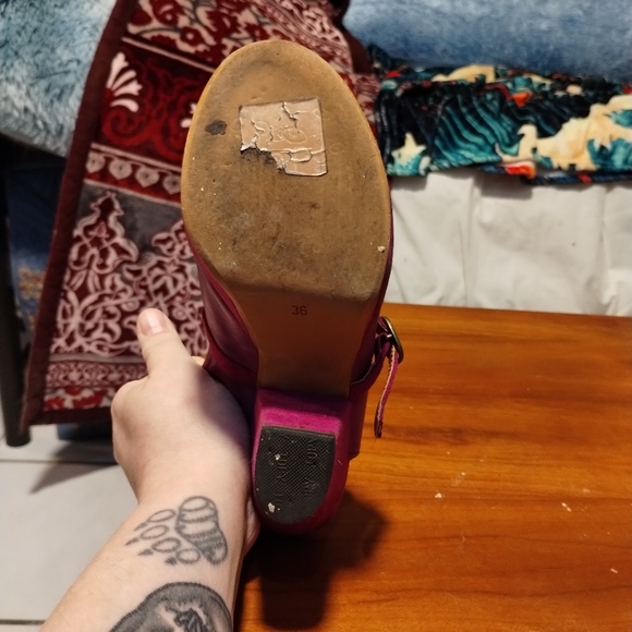 Cocolico magenta peep toe heels - Picture 6 of 10